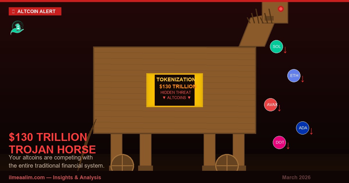 The Trojan Horse in Crypto: How $130 Trillion in Tokenized Assets Is a Silent Threat to Your Altcoins